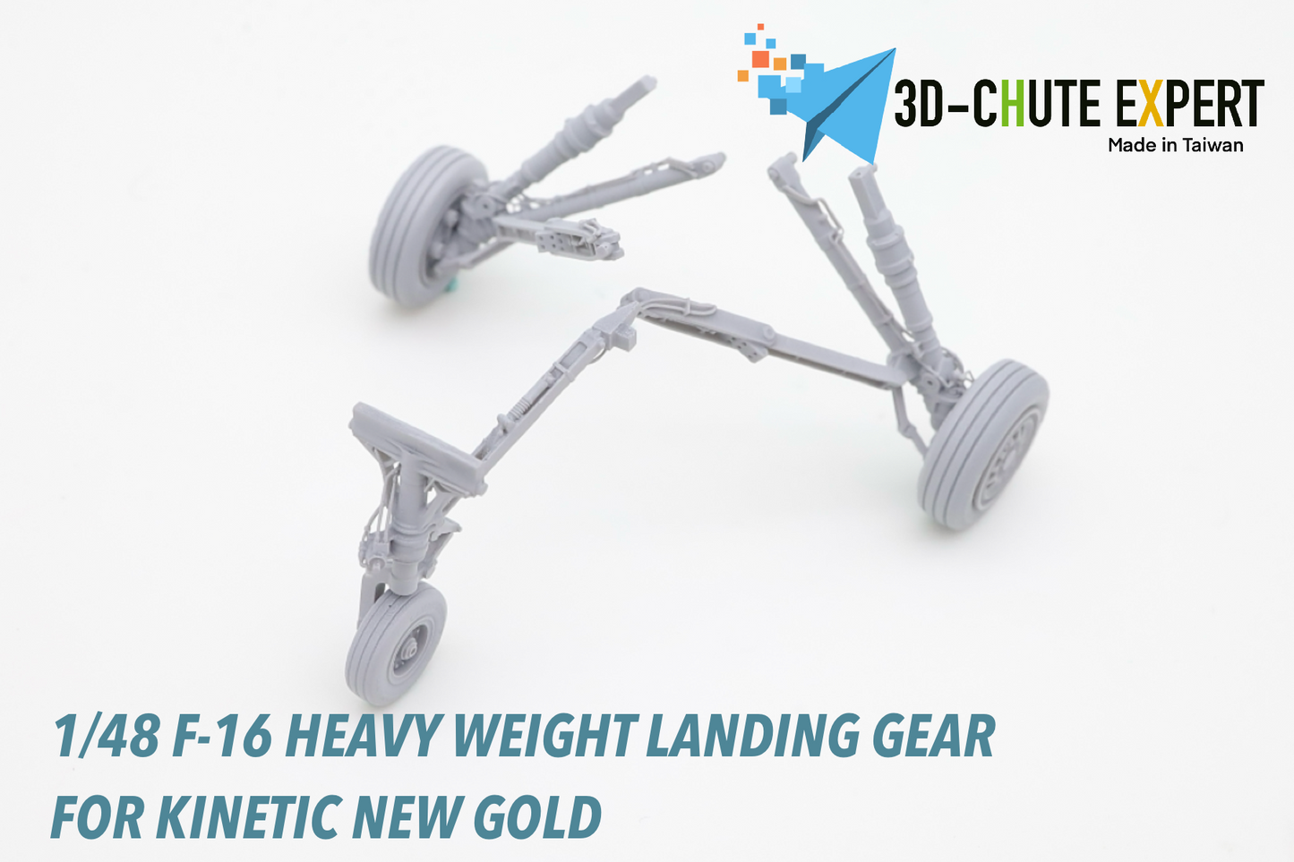 1/48 F-16C/D Heavy weight landing gear for Kinetic New Gold
