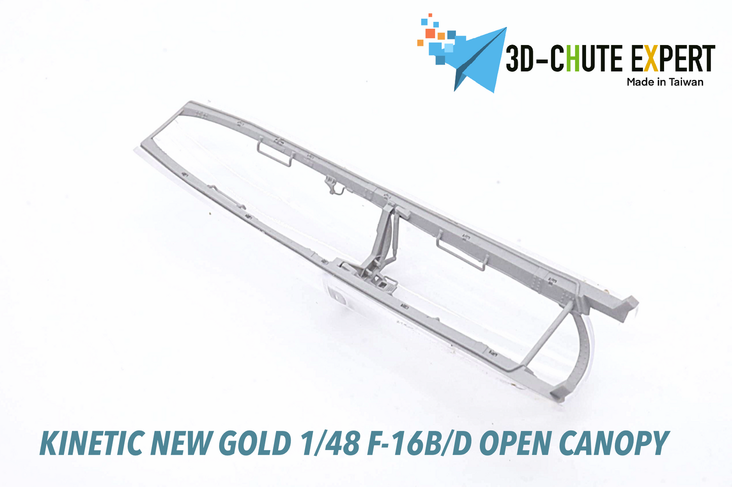 1/48 F-16B/D open canopy Kinetic New Gold