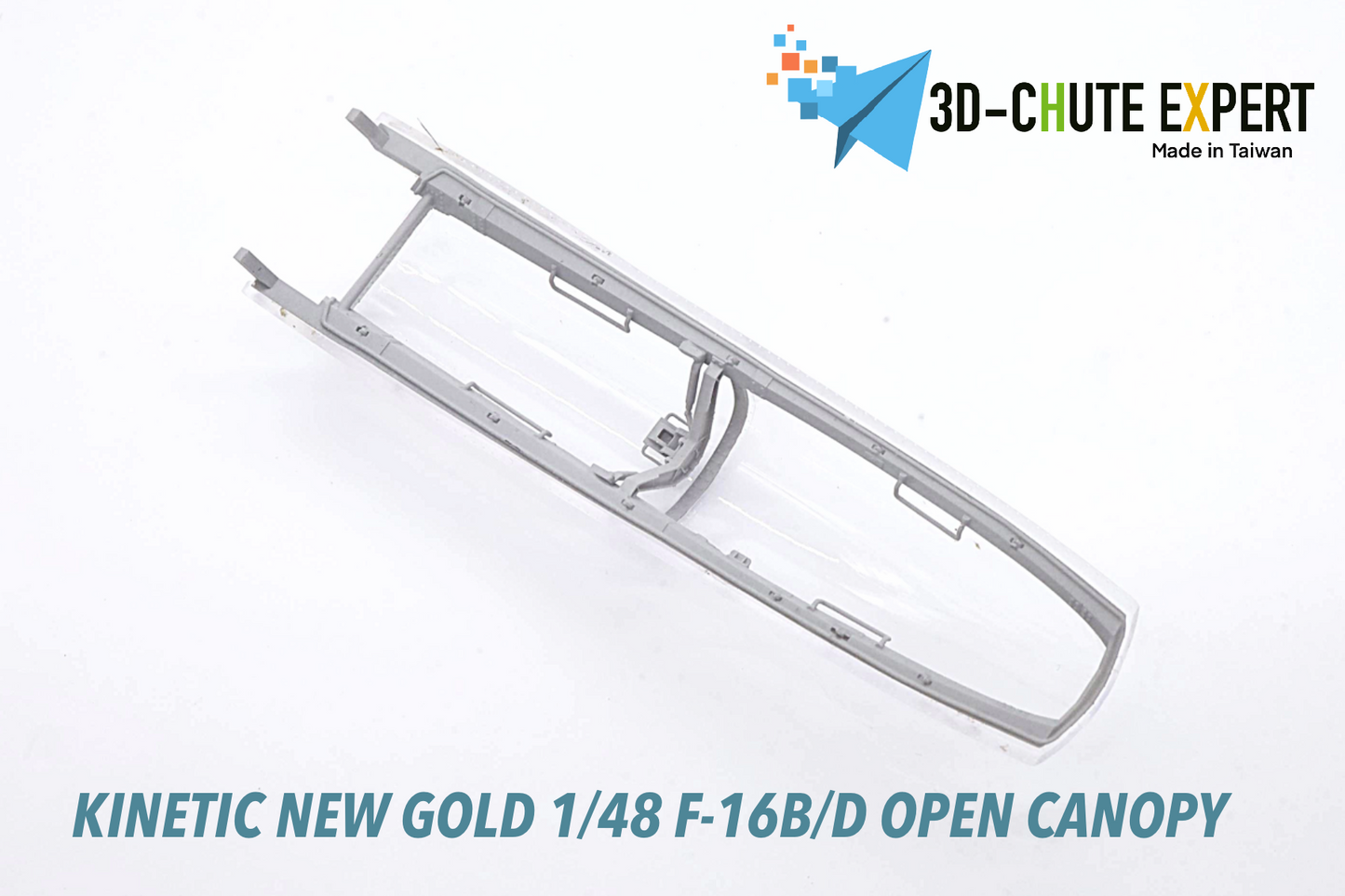 1/48 F-16B/D open canopy Kinetic New Gold