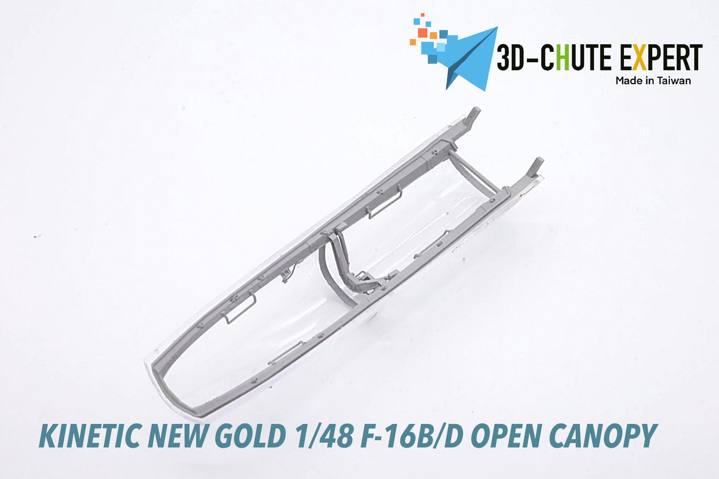 1/48 F-16B/D open canopy Kinetic New Gold