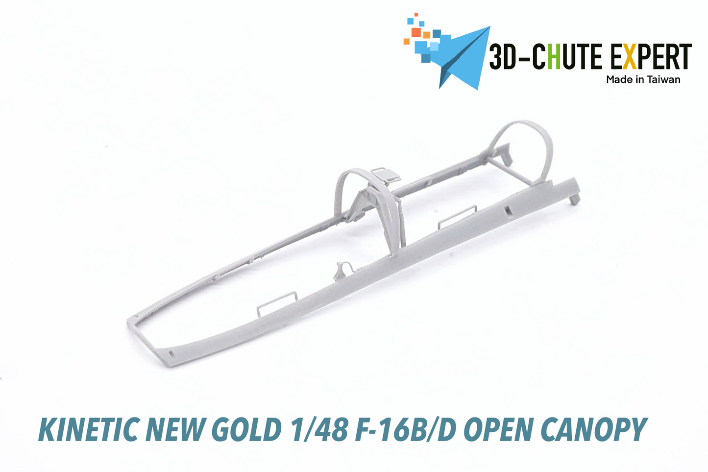 1/48 F-16B/D open canopy Kinetic New Gold