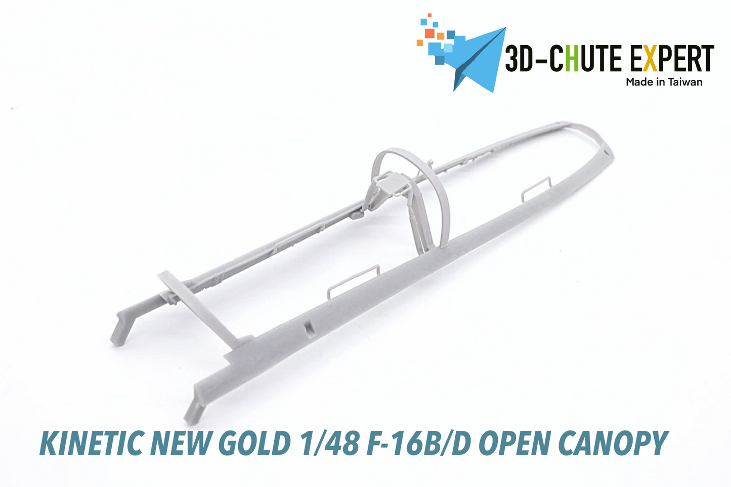 1/48 F-16B/D open canopy Kinetic New Gold