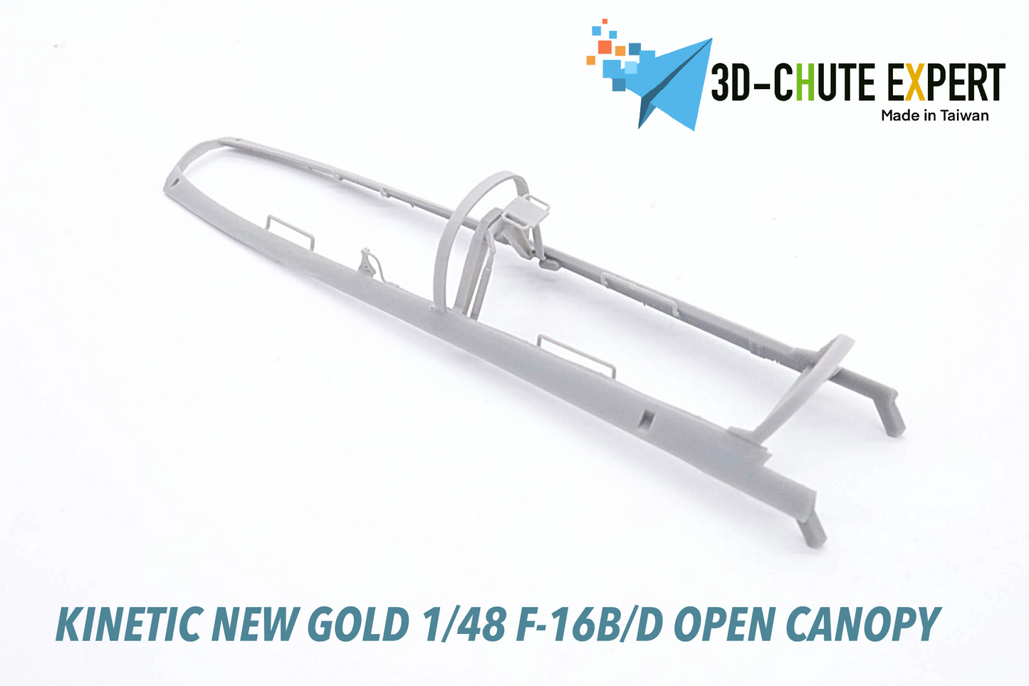 1/48 F-16B/D open canopy Kinetic New Gold