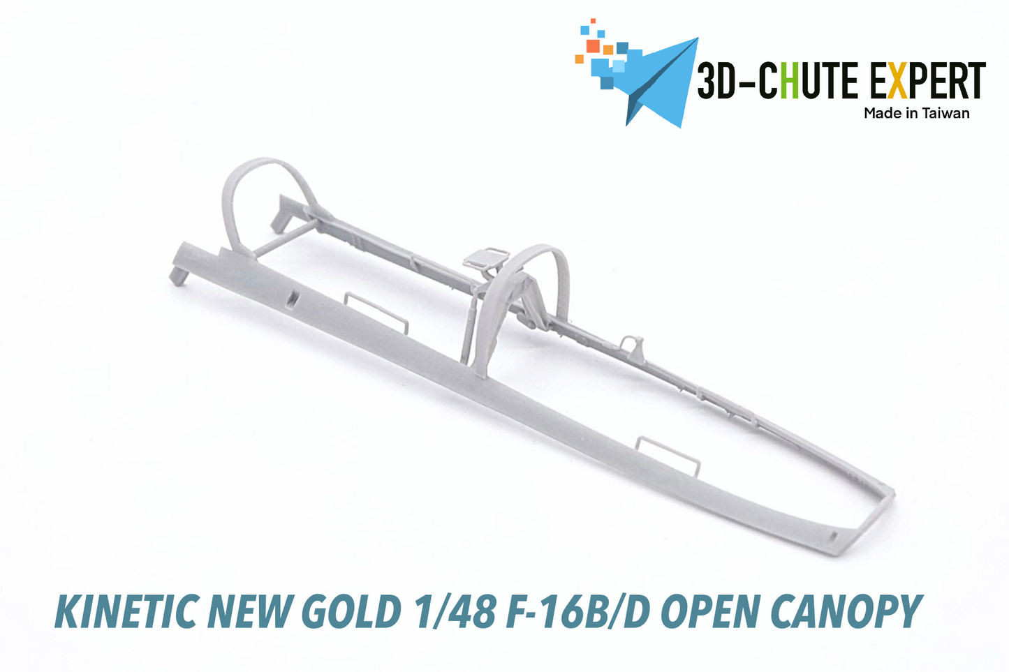 1/48 F-16B/D open canopy Kinetic New Gold