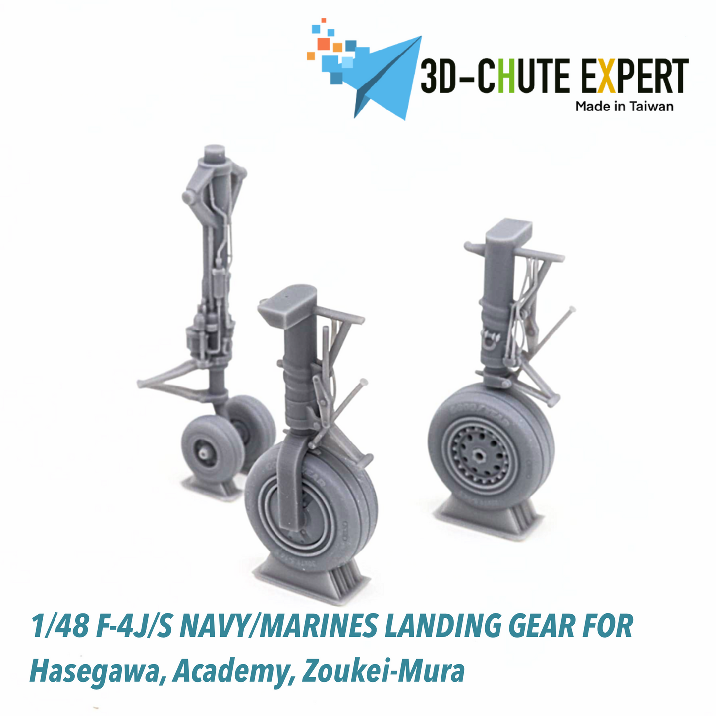 1/48 F-4 Navy type landing gear for Tamiya, ZM, Academy, Hasegawa