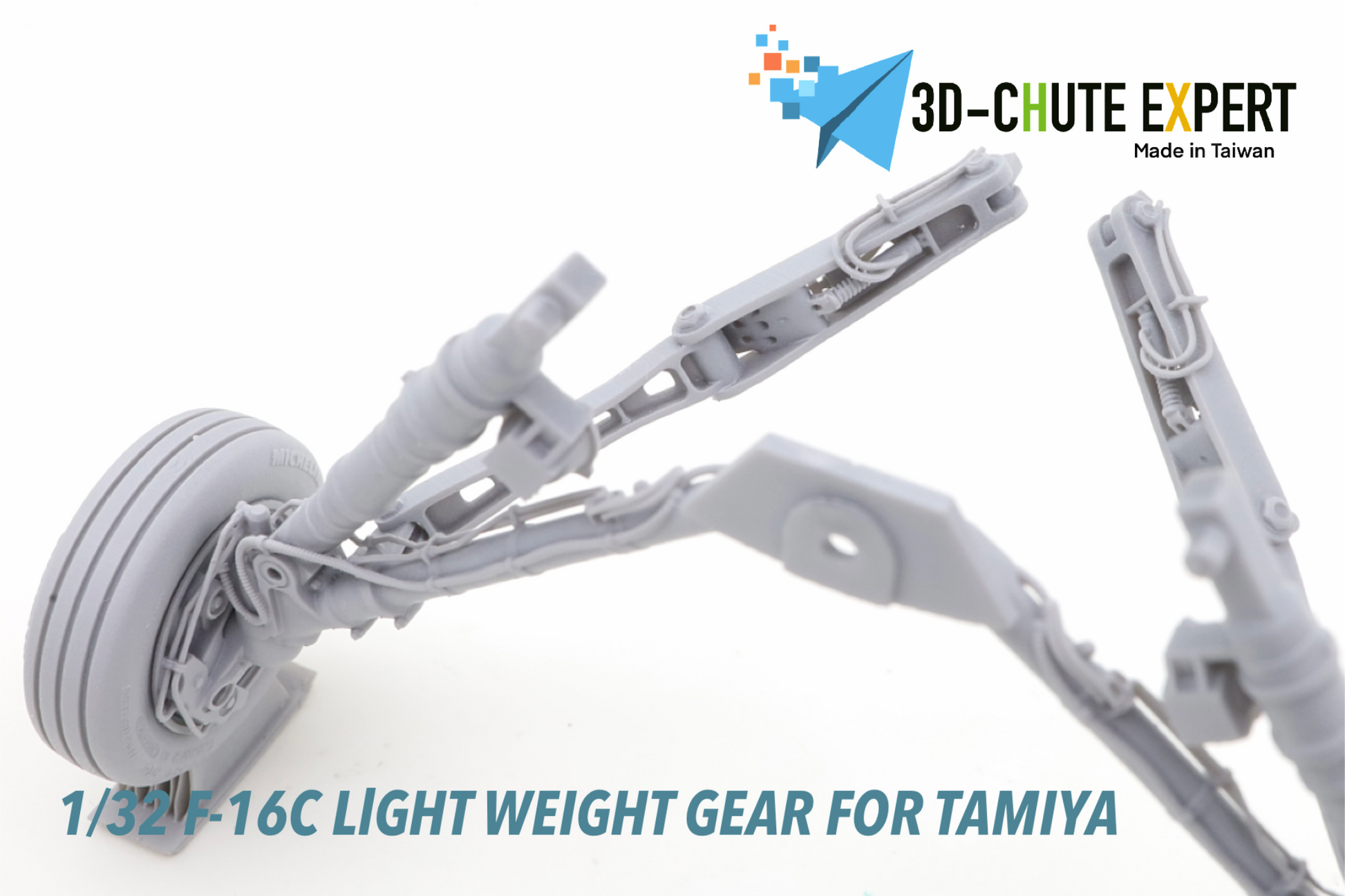 1/32 F-16C landing gear Tamiya – 3D-CHUTE EXPERT 1/32 F-16C landing gear Tamiya – 3D-CHUTE EXPERT