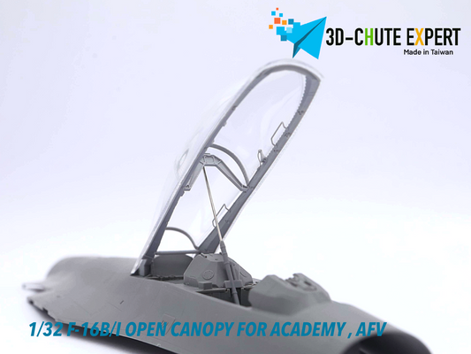1/32 F-16B/I canopy frame for Academy, AFV