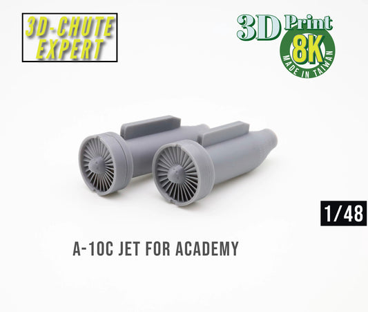 1/48 A-10 jet engine turbo fan & nozzle  Academy