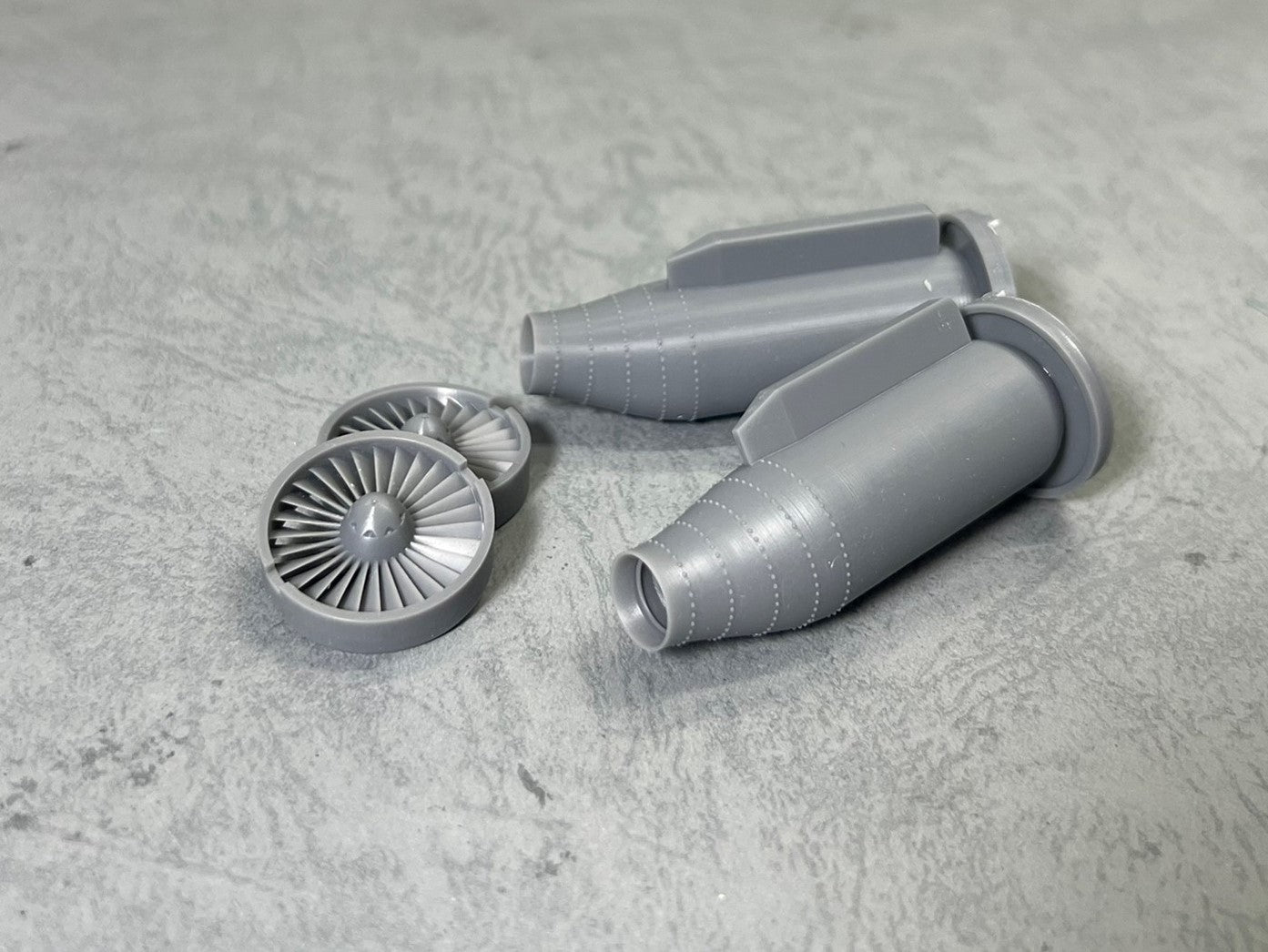 1/48 A-10 jet engine turbo fan & nozzle Academy – 3D-CHUTE EXPERT